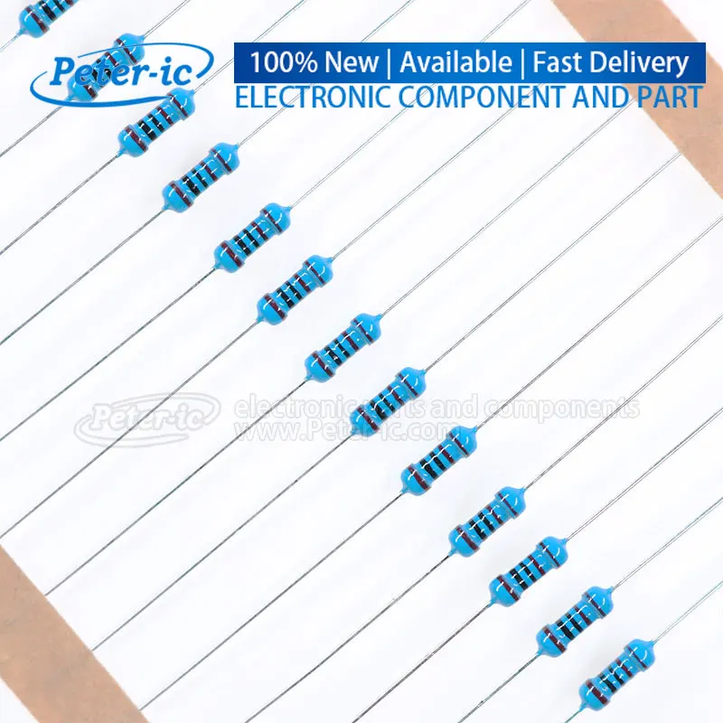 100pcs 1/4W 0R-1M Ohm 1% Metal Film Leaded Resistor 0.25W 0 2.2 10 100 150 220 270 330 470 1K 2.2K 4.7K 10K 47K 100K 470K 1M