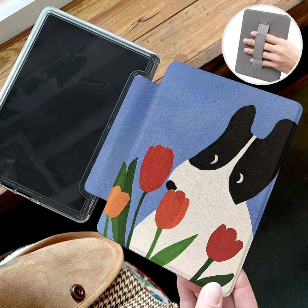 Acrylic Back Shell Kindle Case with Hand Strap