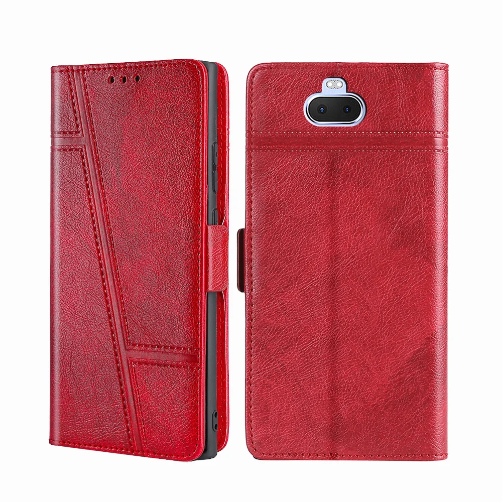 Luxury Leather Magnetic Flip Phone Case with Card Stand and Book Cover Design