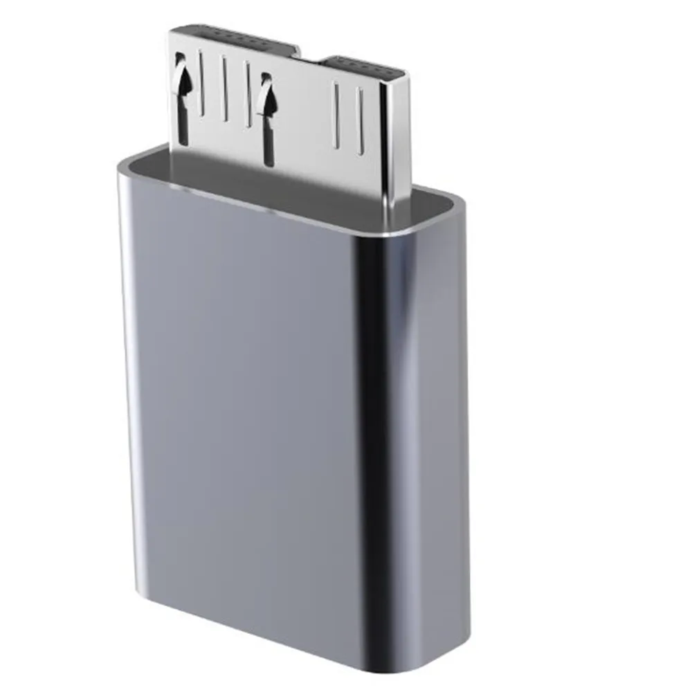 

Aluminum housing Type-C female to micro B USB3.0 male adapter Mac connected to Portable storage device box