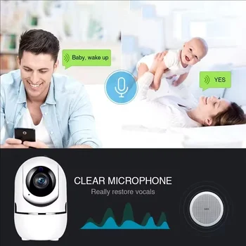 Telecamera IP WiFi: Tracciamento Automatico per Casa Intelligente, 1080P, Visione Notturna Completa, Sicurezza Wireless CCTV per Bambini