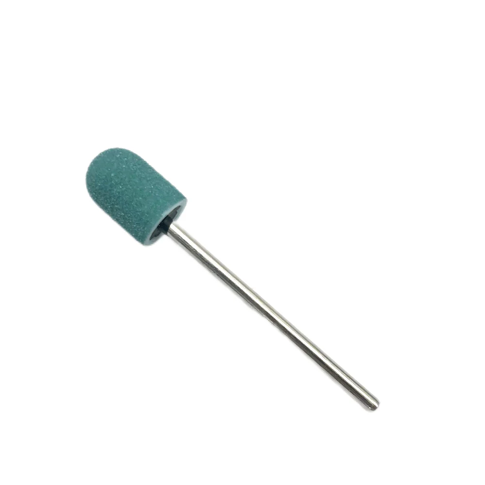 5pcs Nail Sanding Caps With Rubber Pedicure Polishing Sand Block Electric Pedicure Burr Foot Cuticle Tool Drill Accessories 4