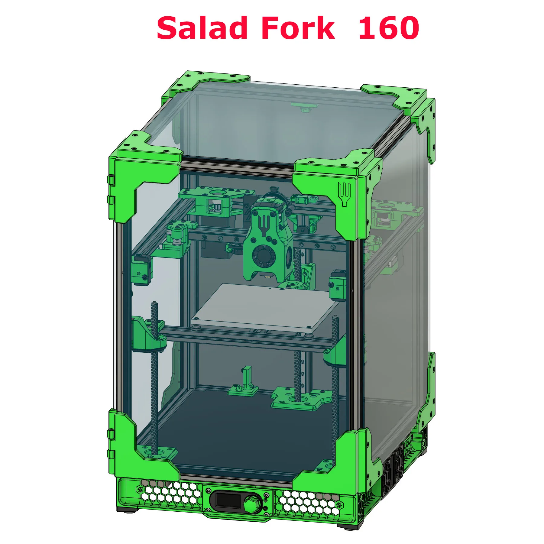 Blurolls DIY Salad Fork 160mm 3d Printer Parts Full Kit Hiwin Rails