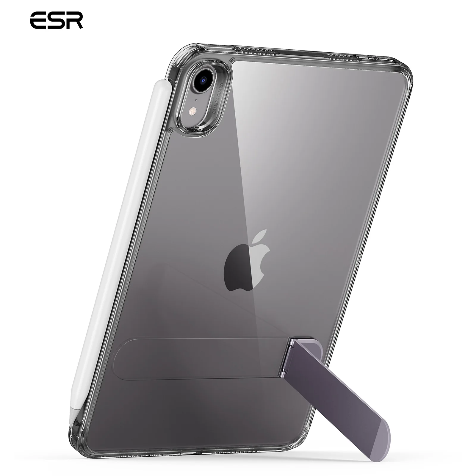 esr coque de protection arrière pour ipad mini étui de protection hybride transparent avec support crayon
