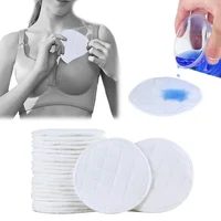 12Pcs(6 Pairs) 3 Layers Cotton Reusable Breast Pads Nursing Waterproof Organic Plain Washable Pad Baby Breastfeeding Accessory 1