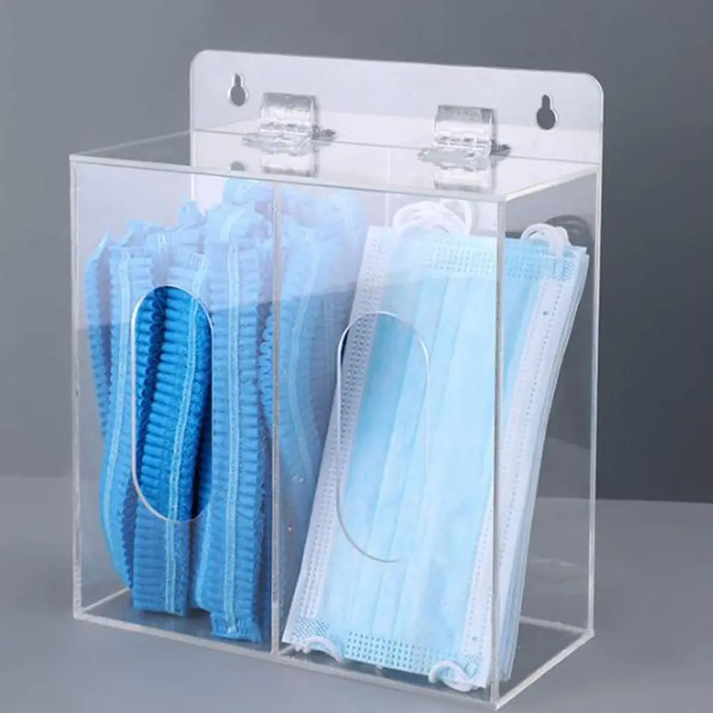 1/2/3 Grids Acrylic Glove Holder Transparent Wall Mounted Gloves Dispenser Box Space Saving Dustproof Glove Storage Box Office - AliExpress 15 S70d7c5b57f404c4cbe0968d26bd61416p