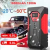 18000mAh Portable Car Jump Starter Power Bank Car Booster Charger 12V Starting Device Petrol Diesel Car Emergency Booster 1