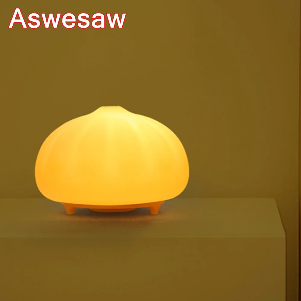 

Aswesaw USB Rechargeable Night Light Silicone Night Lights Touch Sensor Bedroom Bedside Lamp With Remote For Kids Baby Gift