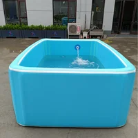 Piscine gonflable personnalisable pour enfants, piscine d'eau Portable en PVC avec tissu à Double paroi pour plusieurs personnes 5