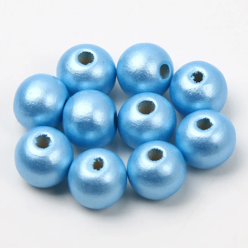 Perles En Bois Rondes Génériques, Boules En Bois ; Perles Intercalaires