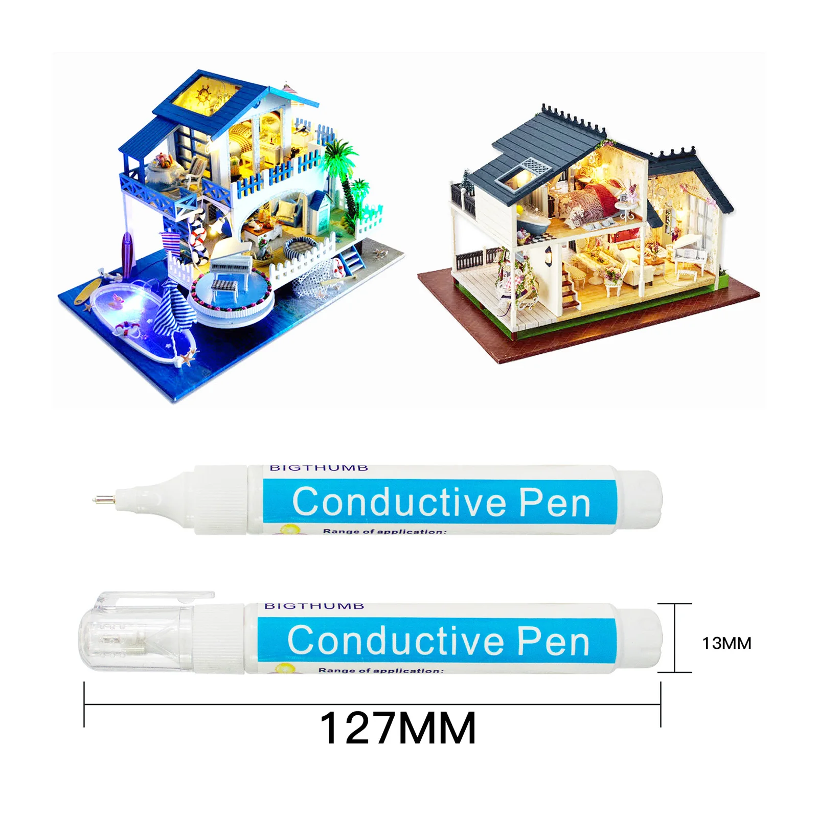 3g Conductive Ink Pen Circuit Writer Conductive Electric Paint Pen for Science Experiment Draw Circuits Instantly Cards Graffit,conductive ink pen