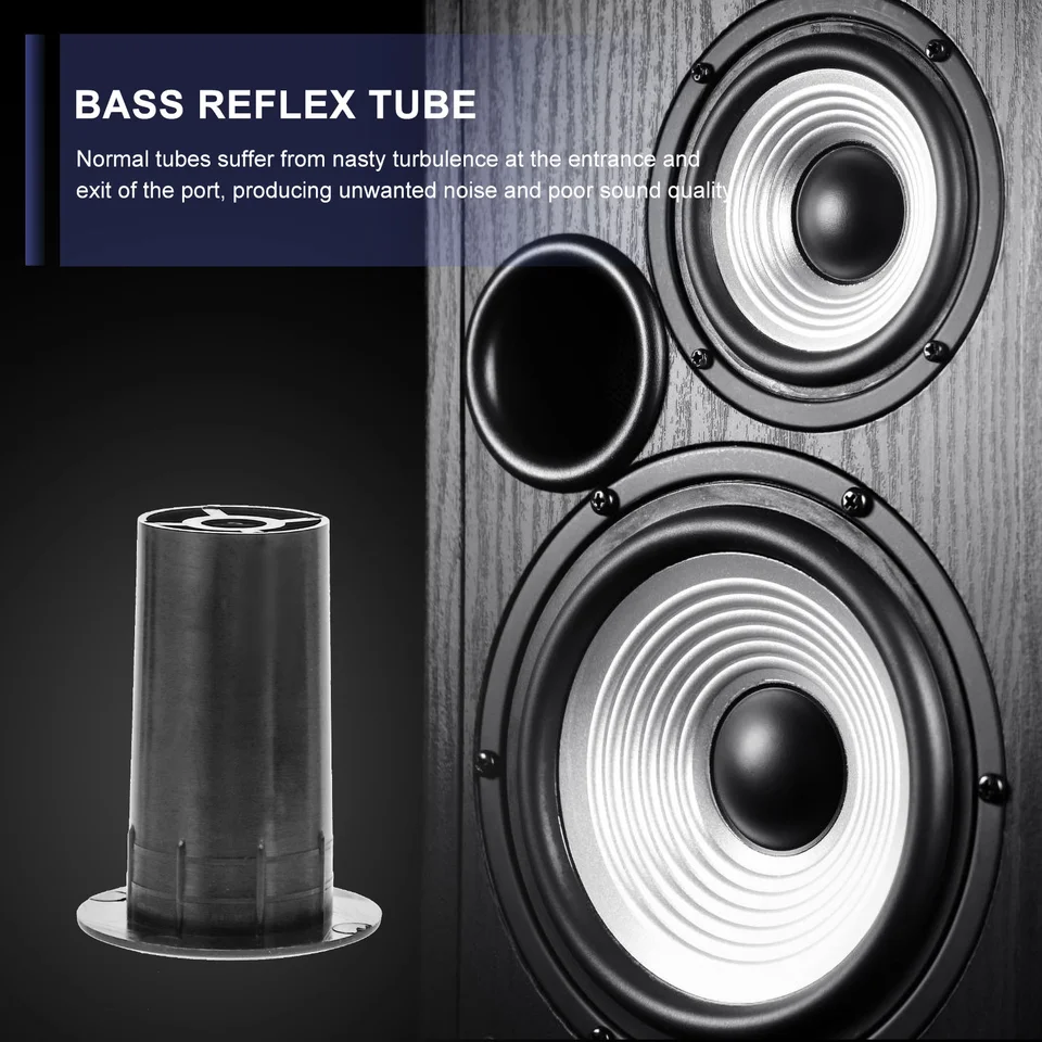 Sourcingmap Tubo Reflex Per Altoparlanti 35 X 80 Mm | Porta Bass Reflex Per Woofer | 1 Pezzo - 2