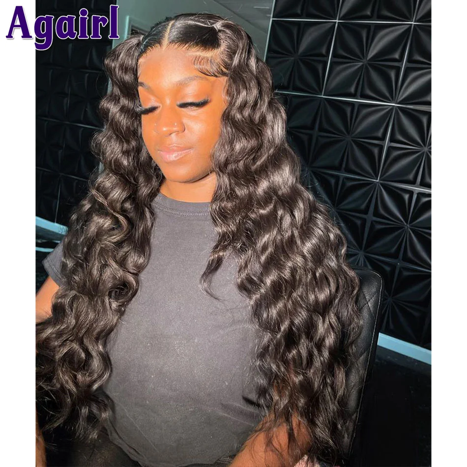 Ginger Brown 13X6 Loose Deep Lace Front Wig Glueless 13X4 Frontal Deep Curly Human Hair Wigs For Women Dark Ginger 4X6 Lace Wigs