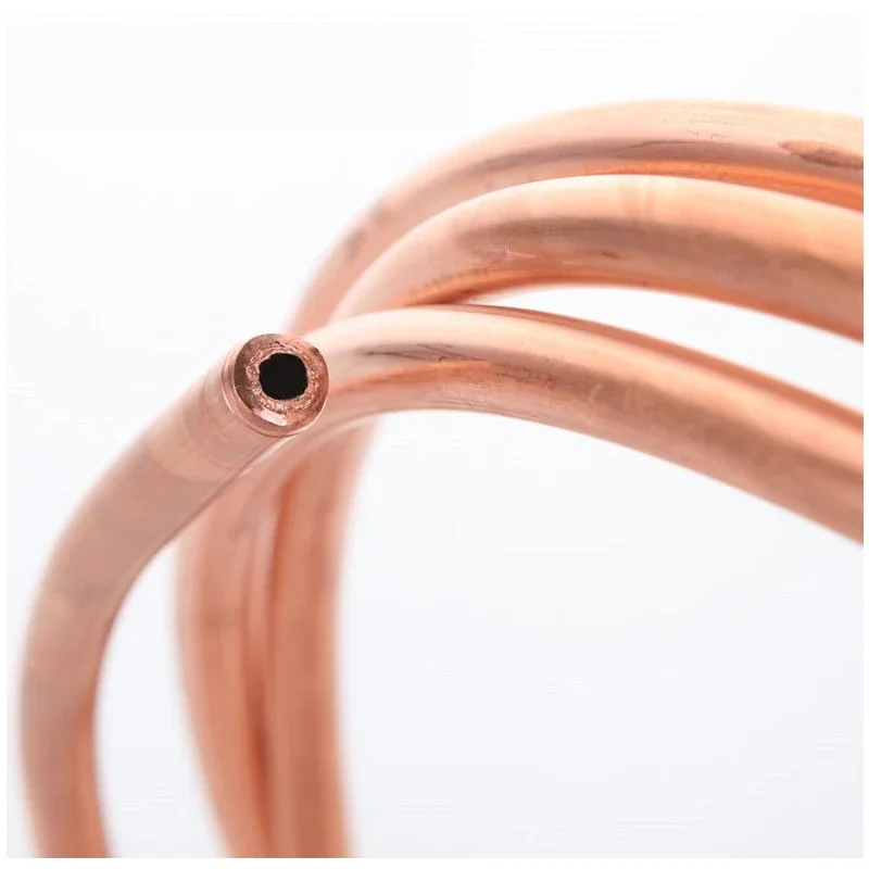 Copper Tube 1-10 Meters 99.9% Pure Copper Tube Coil OD 1.8/2/3/4/5/6/8/9/10mm Soft Copper Wire Pipe Air Conditioner Cooling
