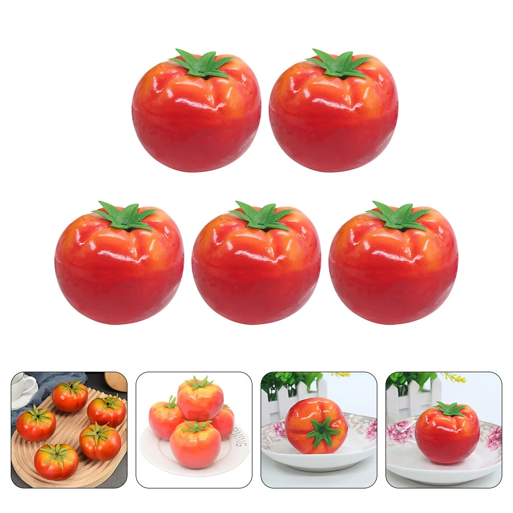 Simulated Tomato Models Artificial Lifelike Tomato Models Fake Figurines Showcase Props