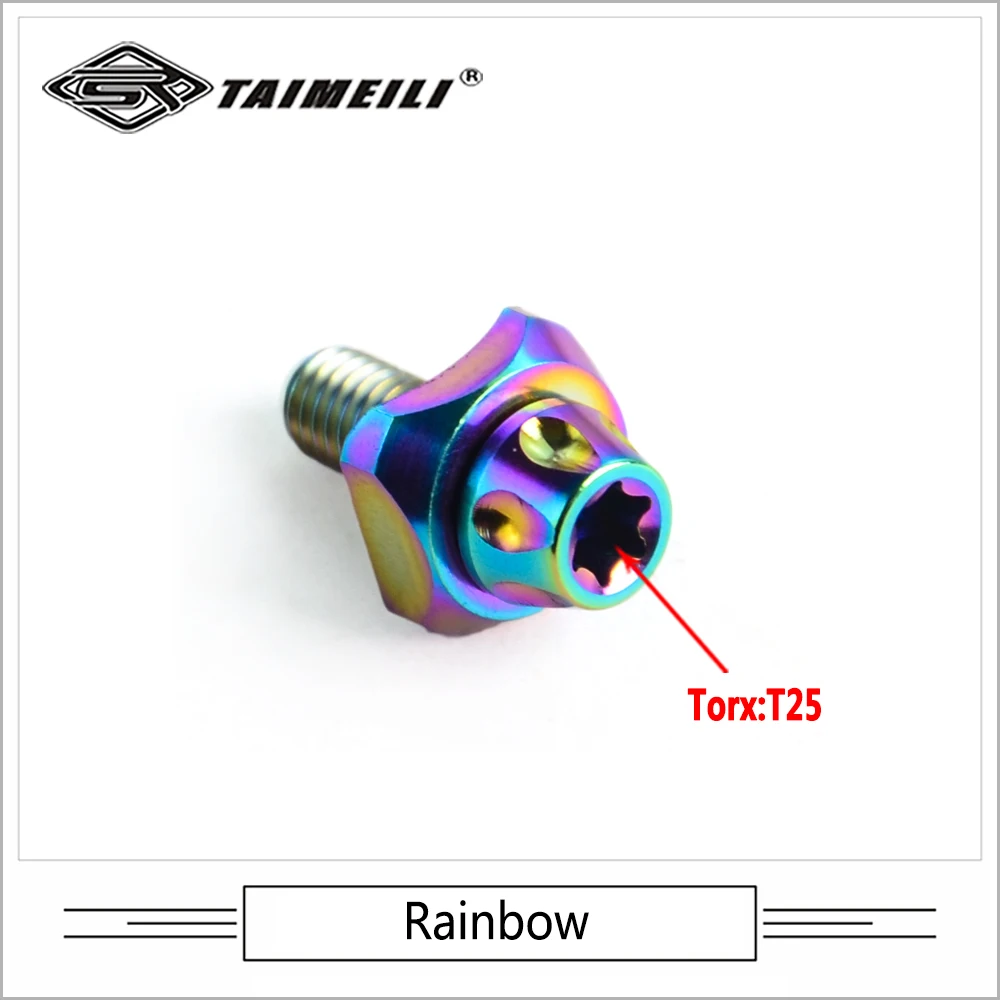 High-Performance Titanium Alloy Curved Washer with Screws for Bicycle Front Variable Speed Fixing