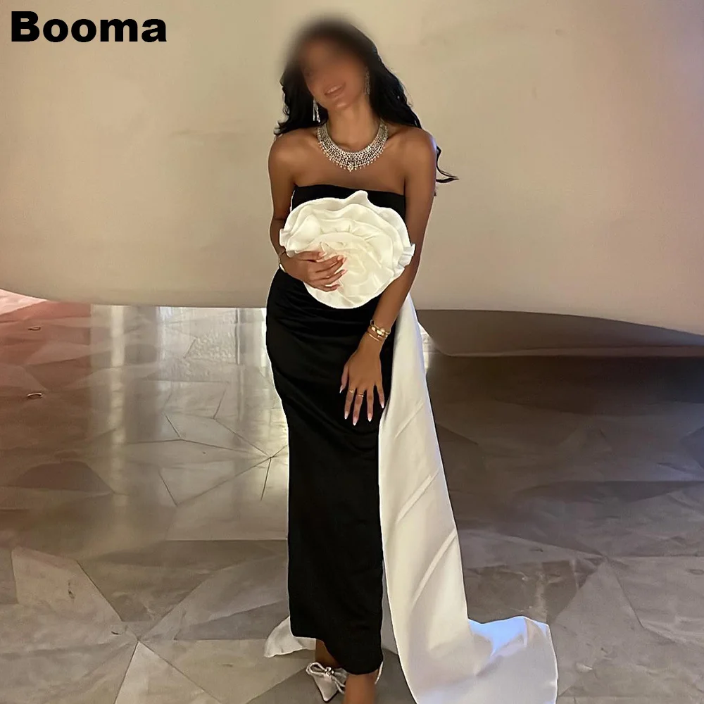 

Женское вечернее платье-Русалка до пола Booma, черное платье для выпускного вечера без бретелек, коктейльное платье, модель 2024