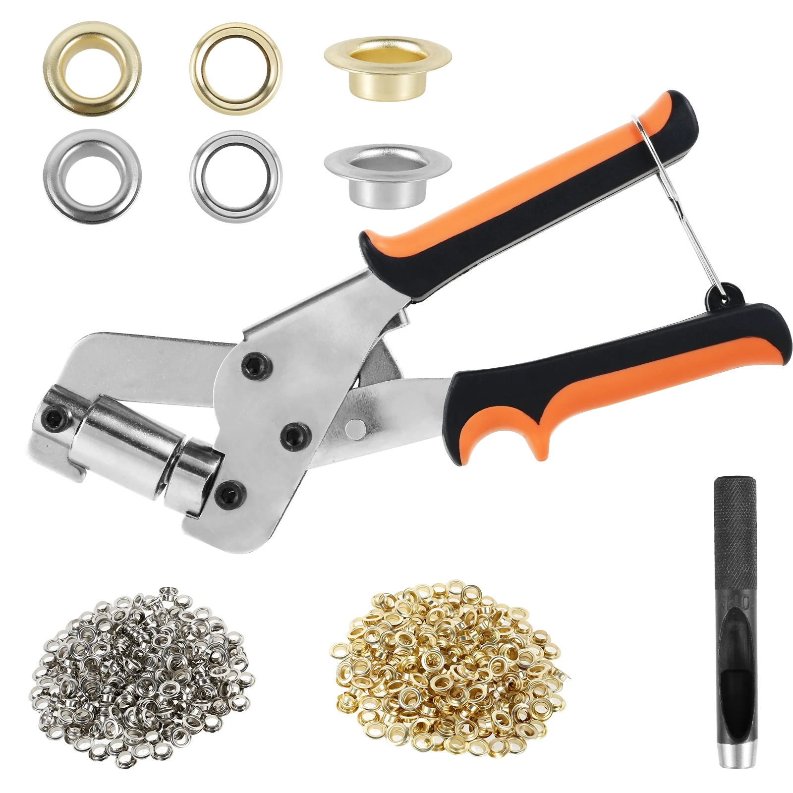 GrommetToolKitHandheldHolePunchPliersPortableGrommetHandPress