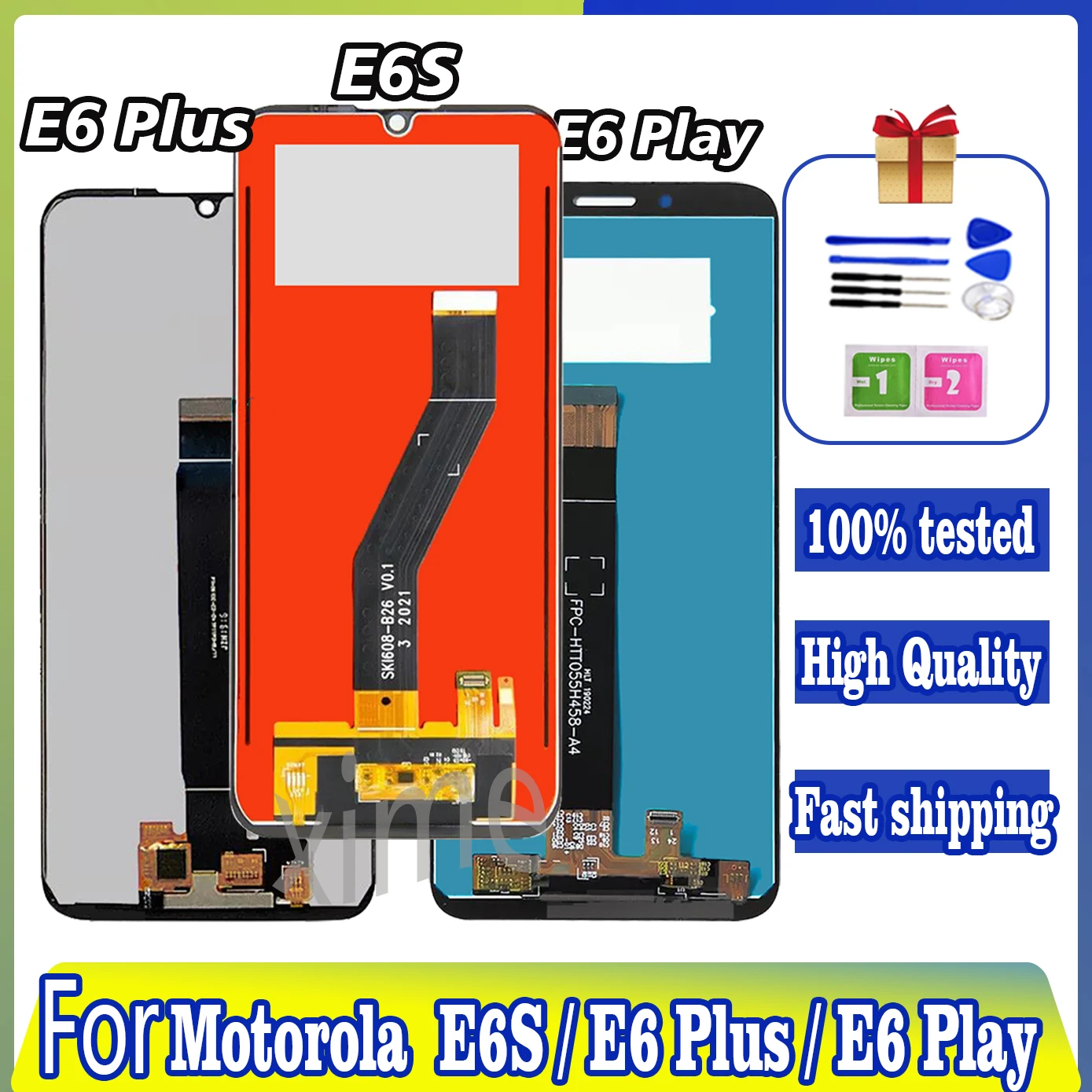 Display Originale Per Motorola Moto E6 E6 Plus E6I E6S Display Lcd Touch Screen Digitizer Per Moto E6 Play Assembly Sostituzione