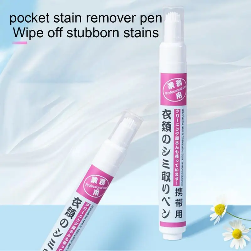 

Magic Clothing Stain Removal Pen Portable Washing Free Oil Red Wine Stain Remover Marker Pen For Small Greasy Filth On T-Shirt