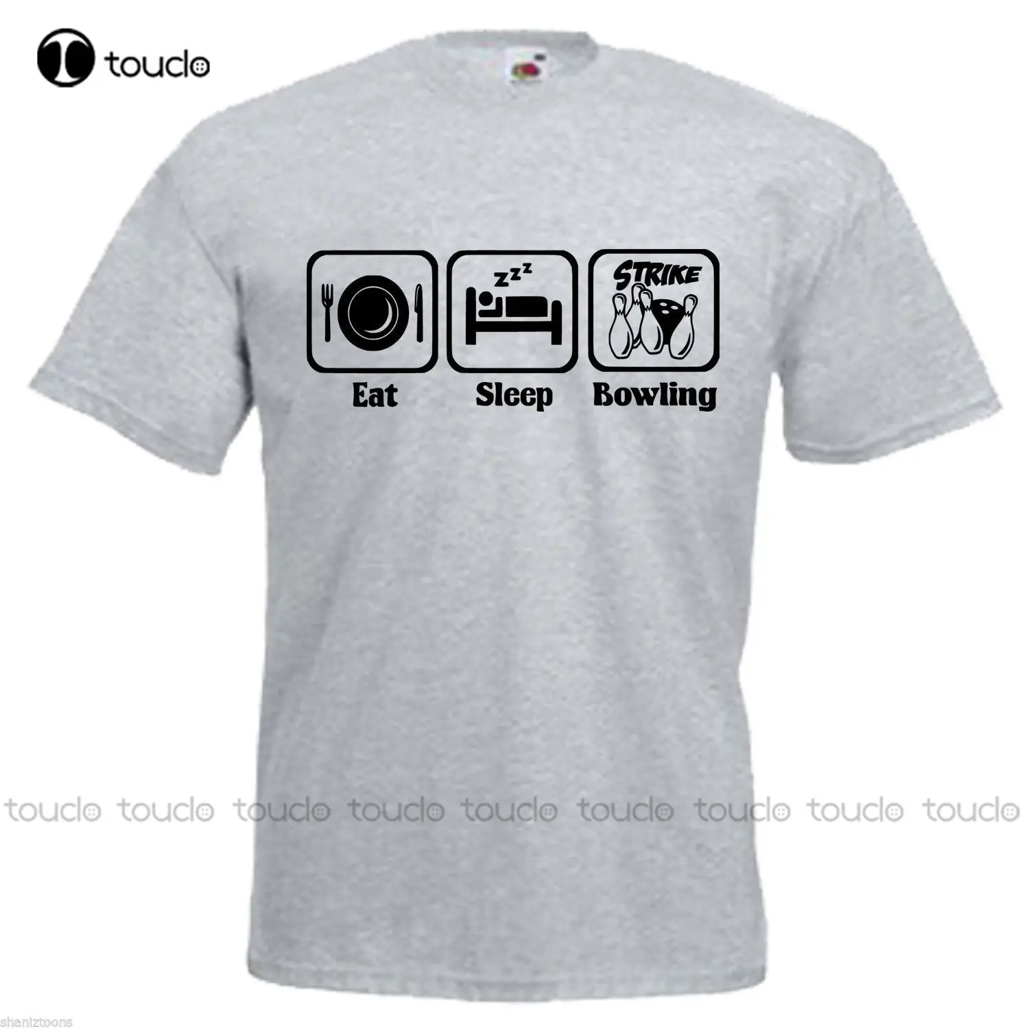 

Cotton Men T-Shirts Classical O Neck Streetwear Hip Hop Tops Ten Pin Bowler Adults Casual Printed Tee Custom aldult Teen unisex