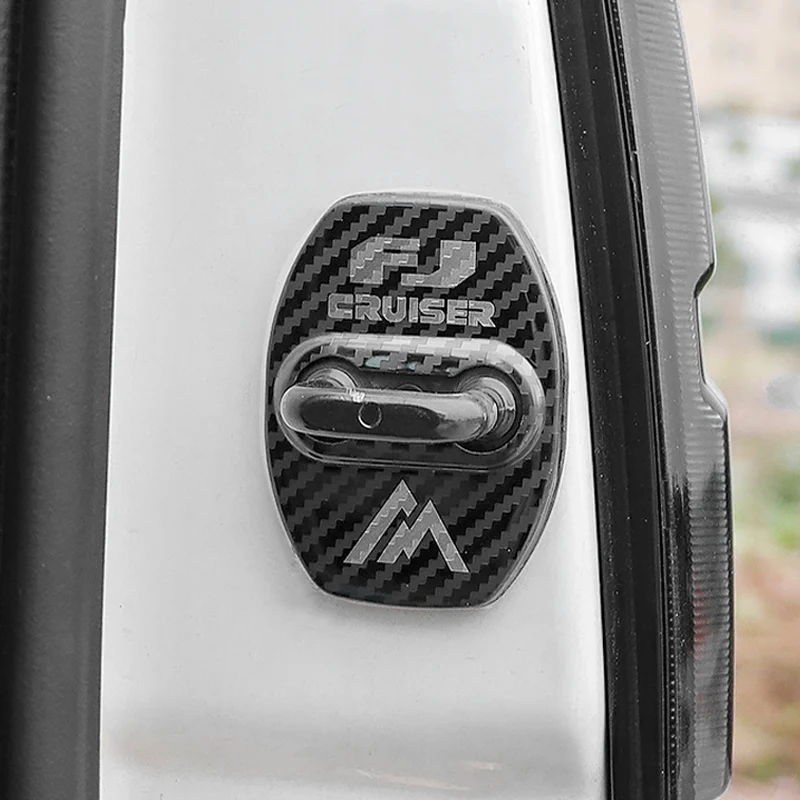 Car Door Lock Cover 2006-22 FOR Toyota FJ Cruiser Accessories Interior Modification Door Lock Buckle Stopper Decoration Case Protection Cover