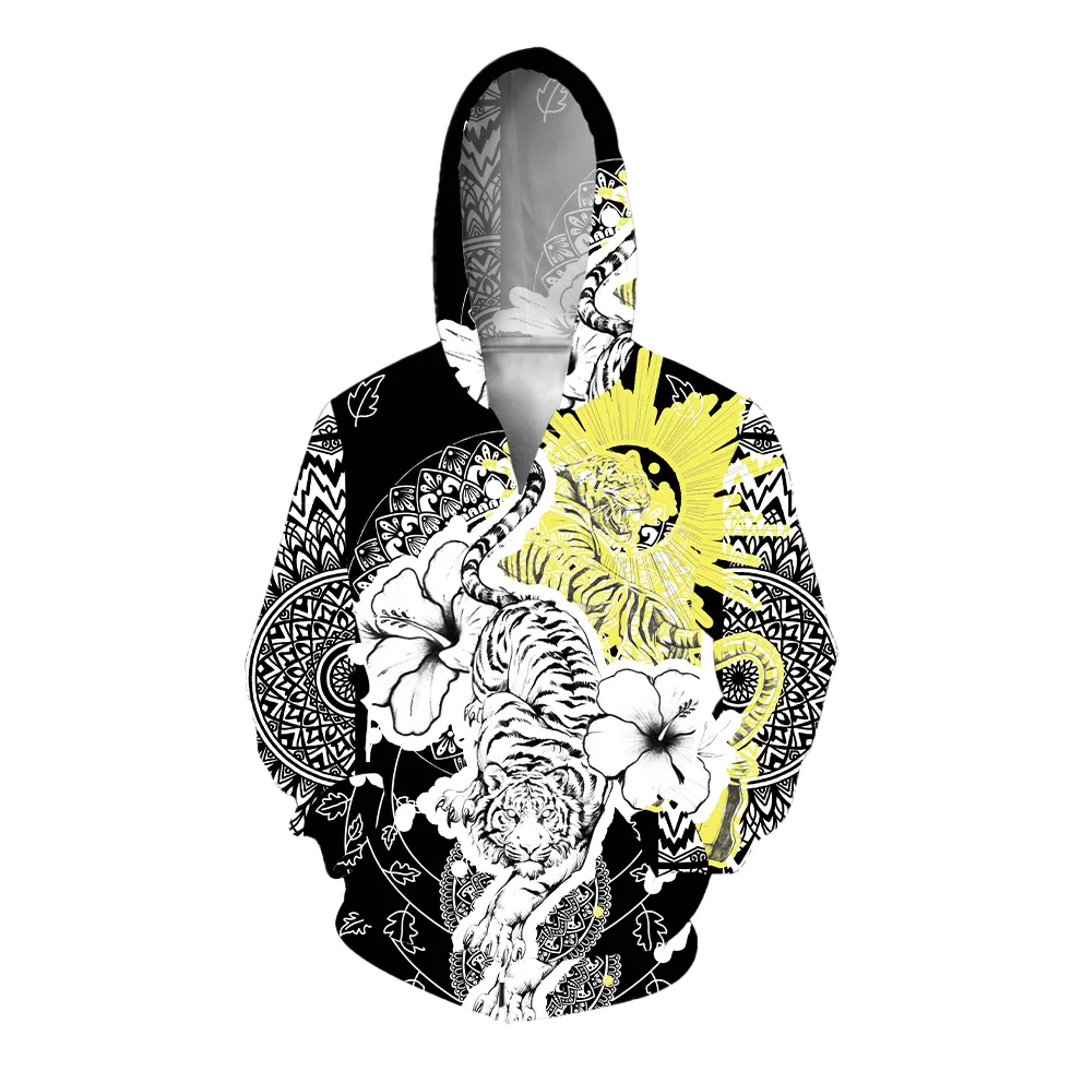 thumbnail image 1 of Sudadera con capucha con estampado de bestias de moda, nueva sudadera de moda para hombre, sudadera con capucha con cremallera cómoda y versátil, ropa con capucha para hombre, 1 of 5
