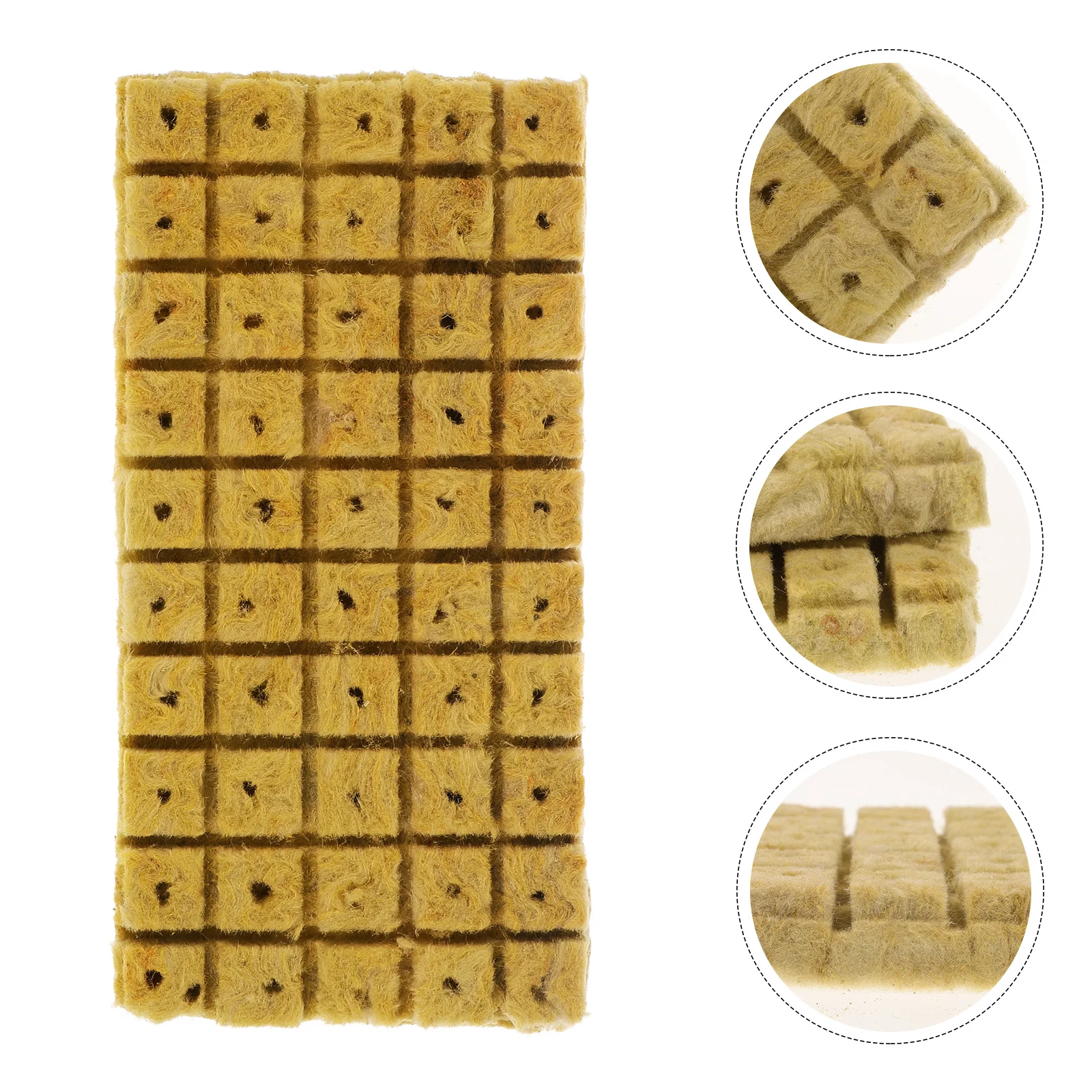 

Mineral Wool Grow Cubes Starter Plugs Plant Hydroponics Germination Start Plugs Fertilizer Nutrient Blocks