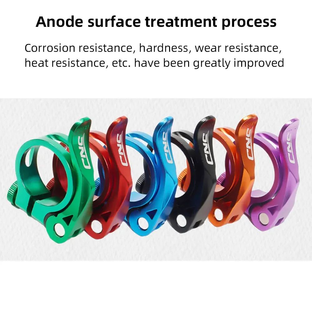 Seat Post Clamp 31.8/34.9mm Quick Release Road Bike Aluminum Ultralight MTB Bicycle