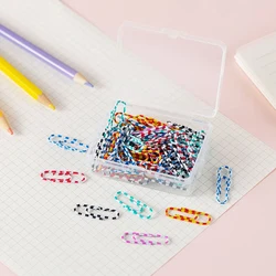 Vibrant 28mm Metal Paper Clips - Set of 50 (Zebra color)