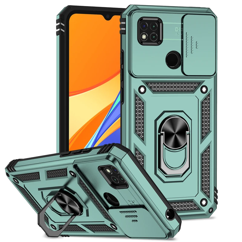 SEAHAI Cuero Funda para Xiaomi Redmi 10A / Redmi 9C NFC Billetera Estuche, Premium PU/TPU Flip Carcasa Ultrafino Cubierta Magnético, con Soporte/Tapa Tarjetas - Marrón