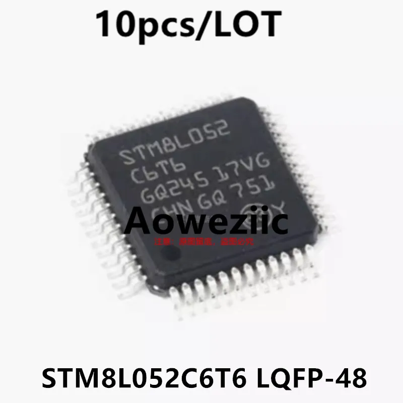 Фото Aoweziic 2023 + 100 новый импортный оригинальный STM8L052C6T6 LQFP-48 16 МГц 32 КБ флэш-память/8-битный микроконтроллер MCU №1