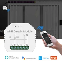 

1Pc Smart Life Motor Relay Blind Support Google Home Tuya APP Voice Control WiFi Curtain Module Switch for Home Roller Shutter