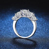 Sparkling Moissanite Diamond Ring
