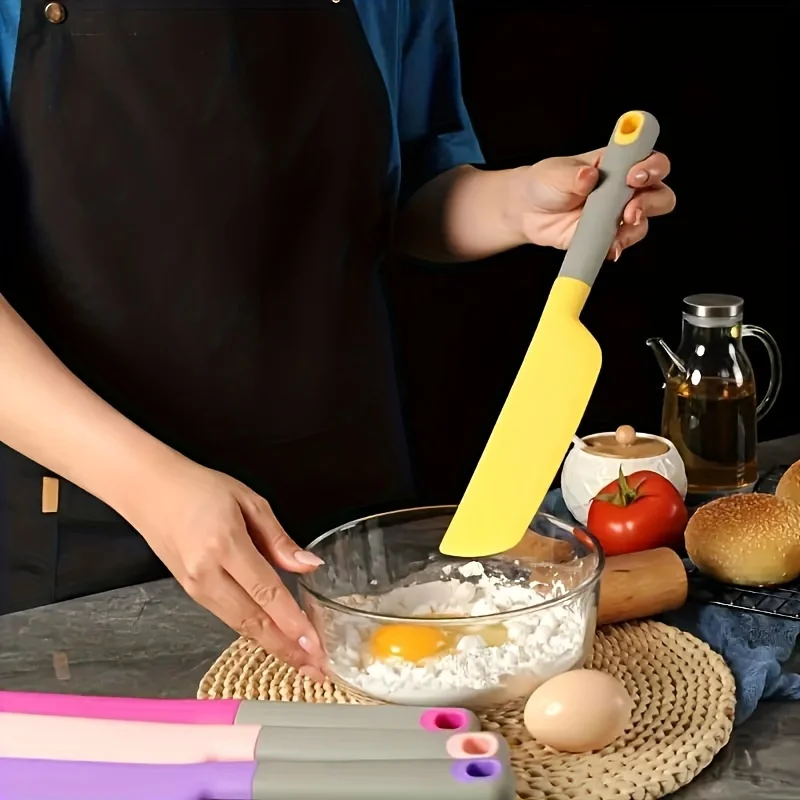 2 Pezzi Spatola Silicone Cucina, Senza BPA Spatola per Cucinare, Set Pentole Antiaderente, Utensili Cucina Silicone per Cucinare, Cuocere, Girare