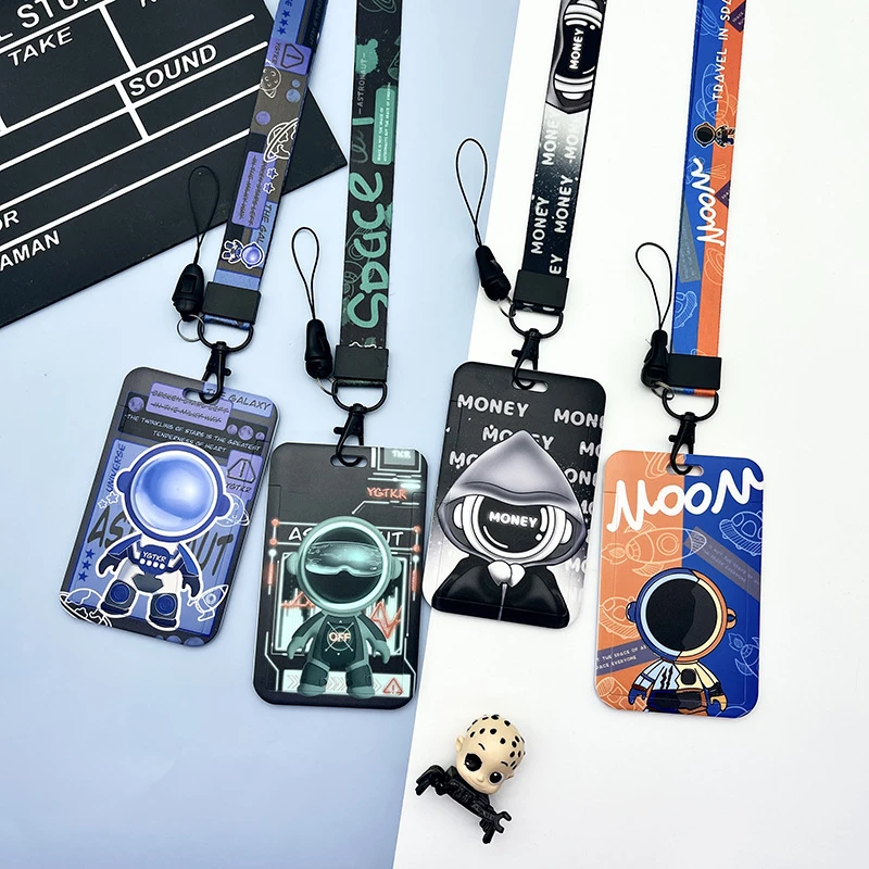 Wholesale Astronaut Lanyard Identification Card Holder Campus Hanging