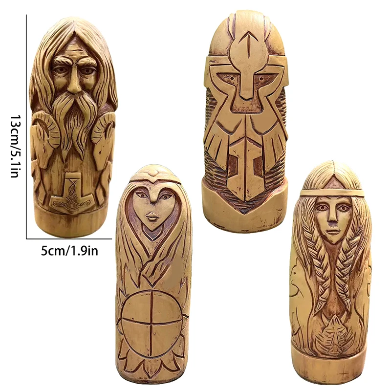 Statue Déesse Viking En Résine – Figurine Ange Religieux Pour Autel Décoration
