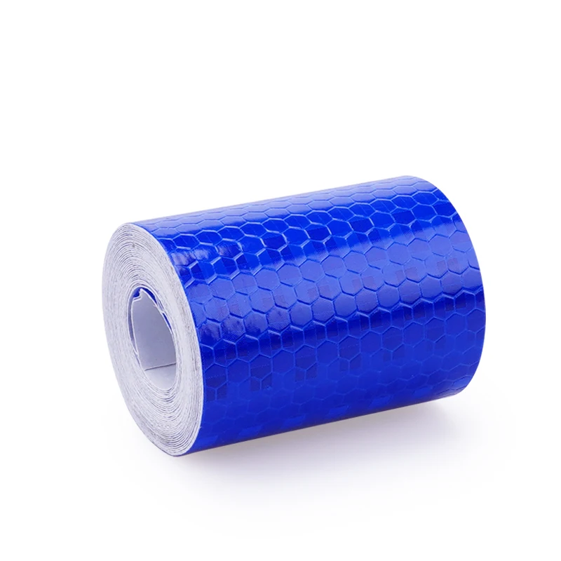 Reflektorband mit Wabenmuster 5cm breit - Blau