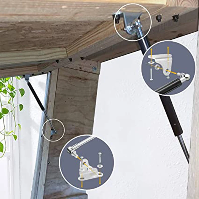 Gas Shock Struts Lift Supports Struts Gas Spring/prop For Heavy Duty Toolbox Camper Shell Rv Bed