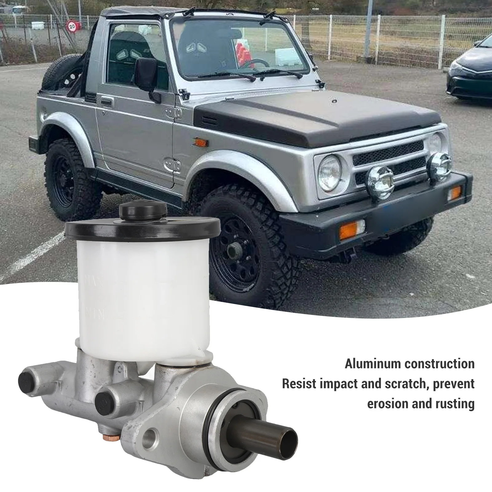 Brake Master Cylinder 51100-70A00  Resistant Aluminum Construction for SJ413 SAMURAI G13A 1.3L 4cyl Brake Master Cylinder