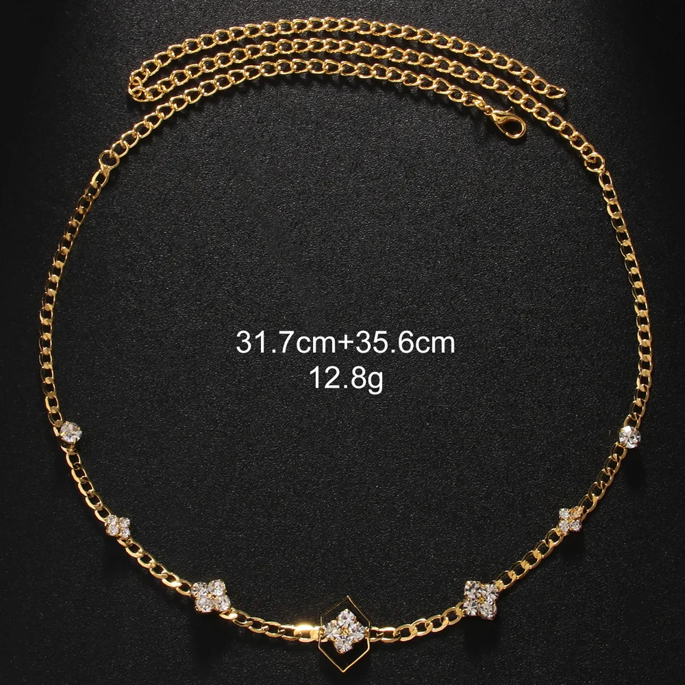 Hair Accessory Hair Headdress Jewelry Accessories Elegant Boho Square Forehead Chain Headband Hair Decoration Fashion Gift Indian Rhinestone Head Chain Princess Jewelry Gift
