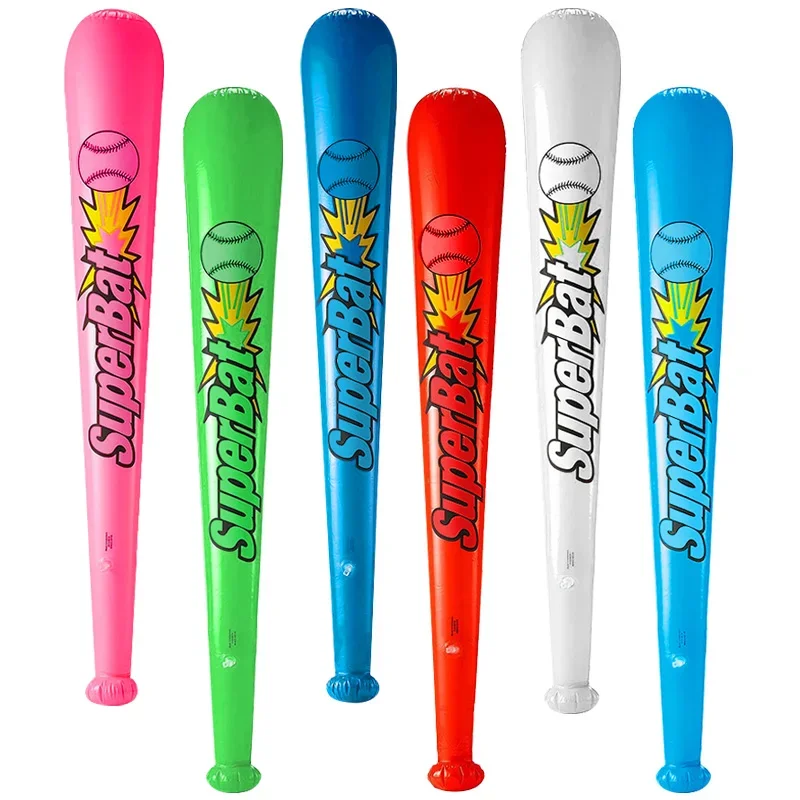 6Pcs/Set Inflatable Baseball Bat Inflatable Hammer Stick Balloon Toy Carnival Party Kids Birthday Gifts Pool Water Game Toy 6