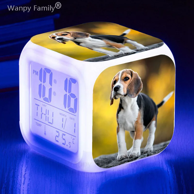 SuperCutePetDogAlarmClockKidsRoomMultifunctionLuminousDigital