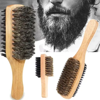 Double-Sided Wooden Beard Brush – Tame, Style & Shine