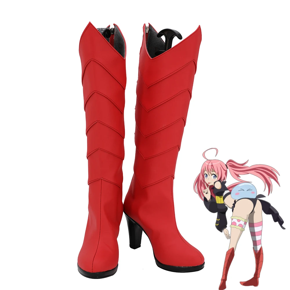

Game Anime Cosplay That Time I Got Reincarnated as A Slime Milim Nava Boots Shoes Halloween Party Outfit For