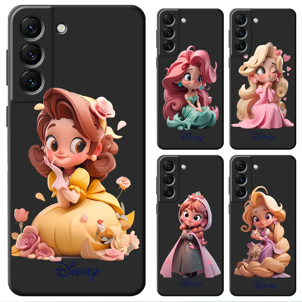 Custodia Per Huawei P40 Lite P30 Lite P30 Pro P Smart Z P20 Lite P20 Pro P Back Funda Black Soft Cover Disney Princess Girl Cute