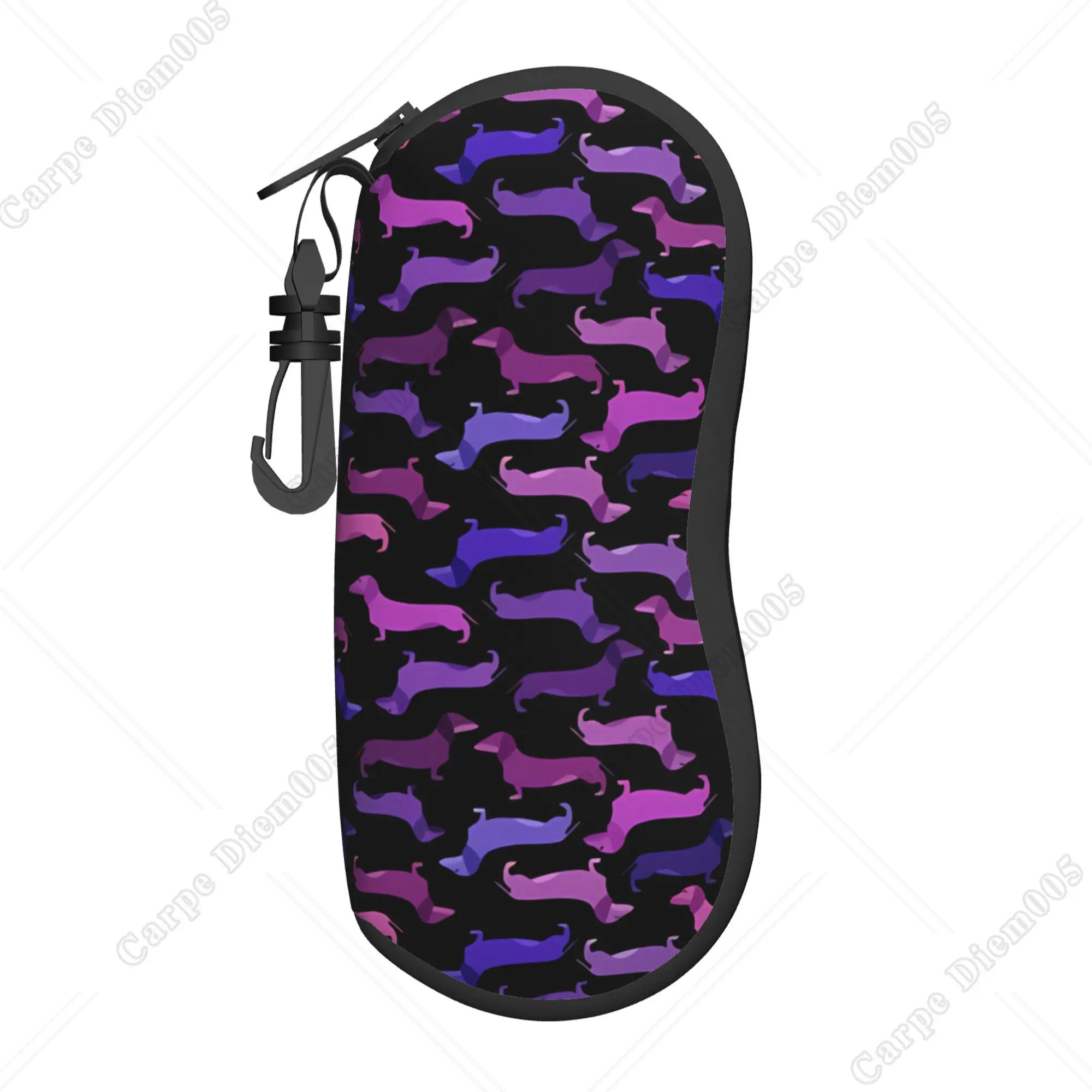 

Colorful Dachshund Dog Sunglasses Cases Glasses Box Soft Portable Glasses Bag for Women Outdoor Travel Accessories Print