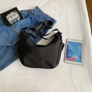 حقيبة كروس عصرية من النايلون، حقيبة كتف ذات سعة كبيرة، حقيبة زلابية كاجوال من قماش أكسفورد للرياضة في الهواء الطلق وركوب الدراجات والمشي لمسافات طويلة 6