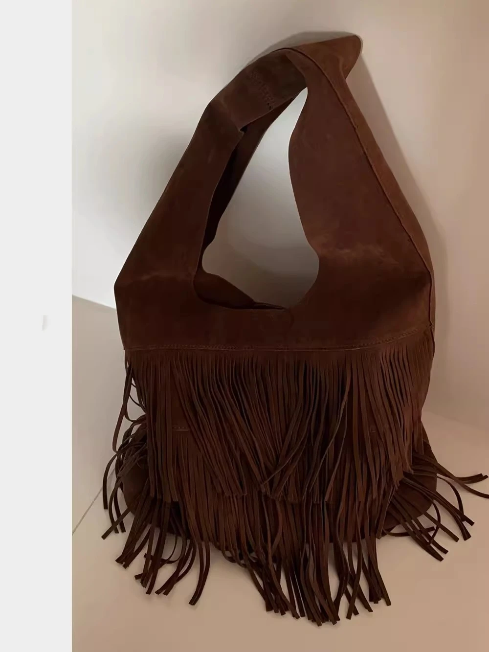 Vintage Women Suede Tote Bags Solid Large Capacity Casual Commute Handbags Female Versatile Daily Underarm Pack Lady Handle Bags