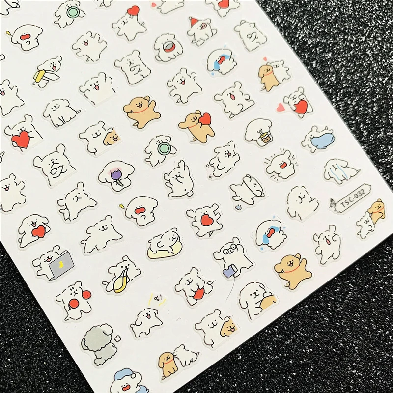 

TSC series TSC-394 cartoon 3D Back glue Self-adhesive Nail art Nail sticker decoration tool Sliders For Nail Decals